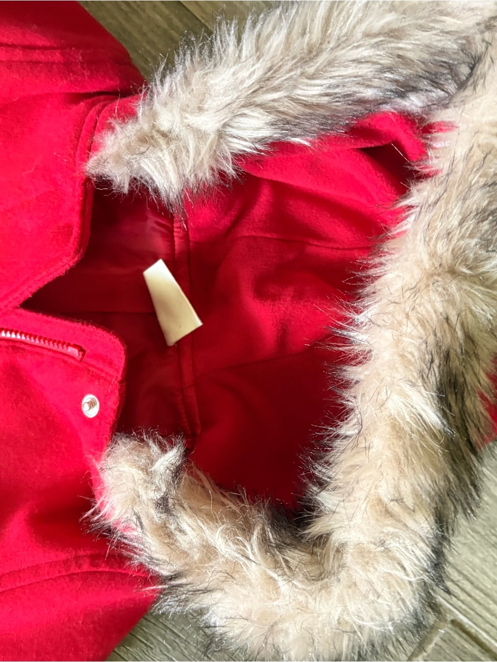 Girls 3T coat with fur hood
